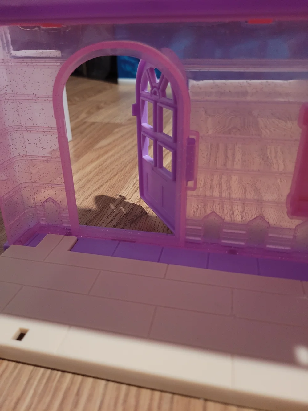 Pink & Purple Dollhouse Playset with Furniture and Figures
